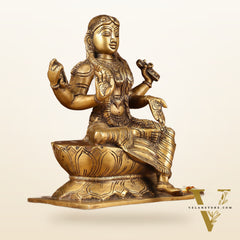 Exquisite Brass Bala Sundari Statue | Tripura Sundari | Height: 9 inch