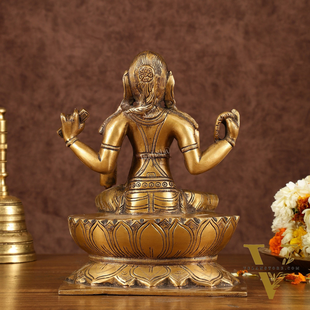 Exquisite Brass Bala Sundari Statue | Tripura Sundari | Height: 9 inch