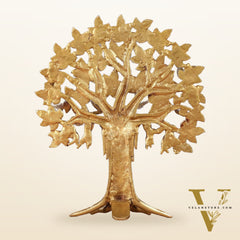 Exquisite Brass Kalpavriksha Tree of Life Showpiece - Table Standing | Height 12"