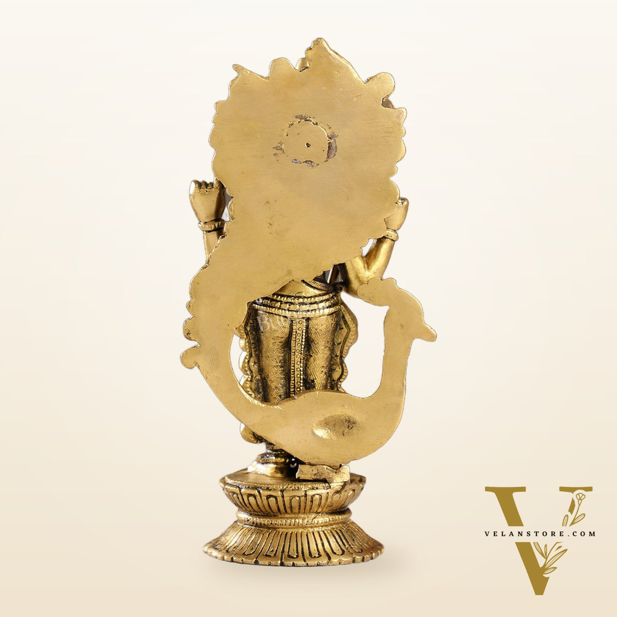 Exquisite Brass Murugan Swamy Idol | Kumaraswamy Kartikeya Statue - 10 Inch