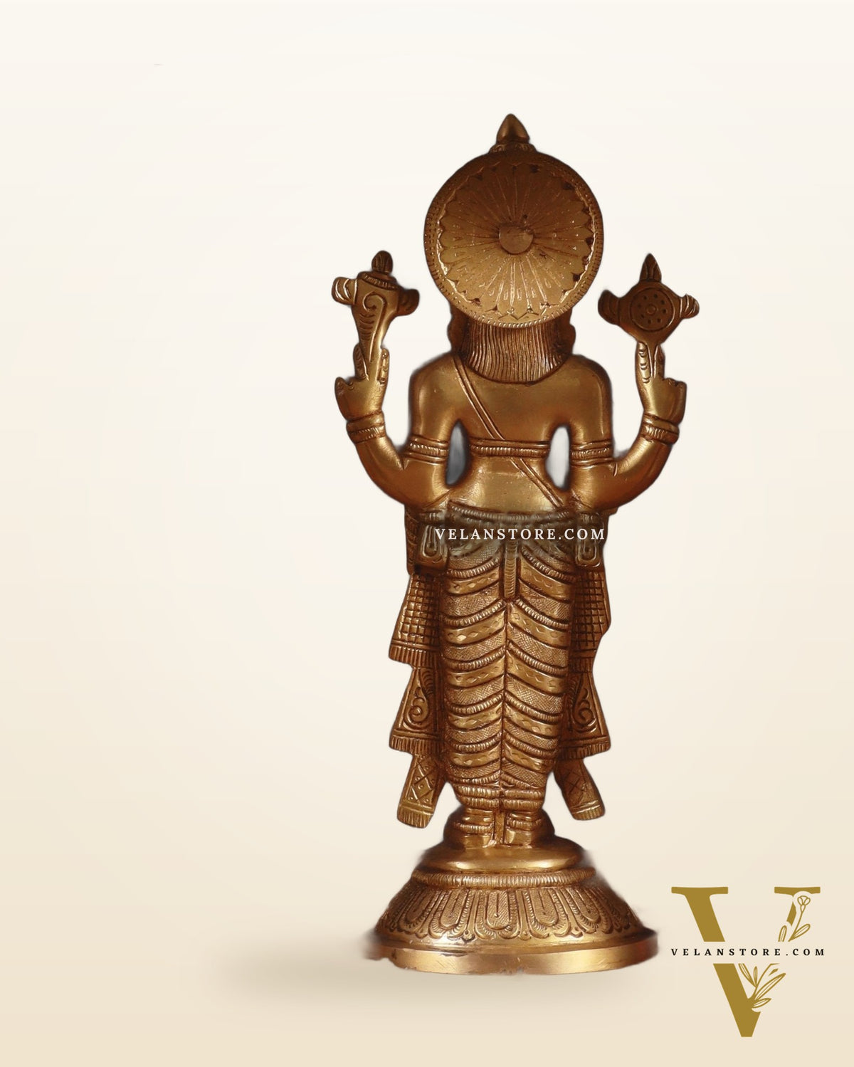 Exquisite Brass Prabhavali Arch Frame & Tirupati Balaji Idol Set 17"