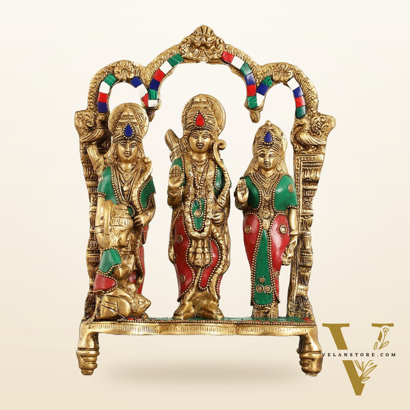 Exquisite Brass Ram Darbar idol 11 Inch