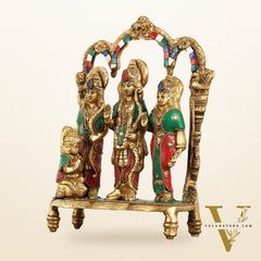 Exquisite Brass Ram Darbar idol 11 Inch