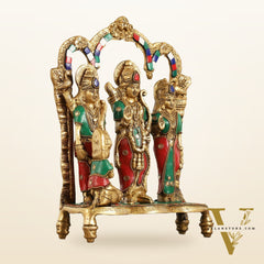 Exquisite Brass Ram Darbar idol 11 Inch