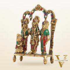Exquisite Brass Ram Darbar idol 11 Inch