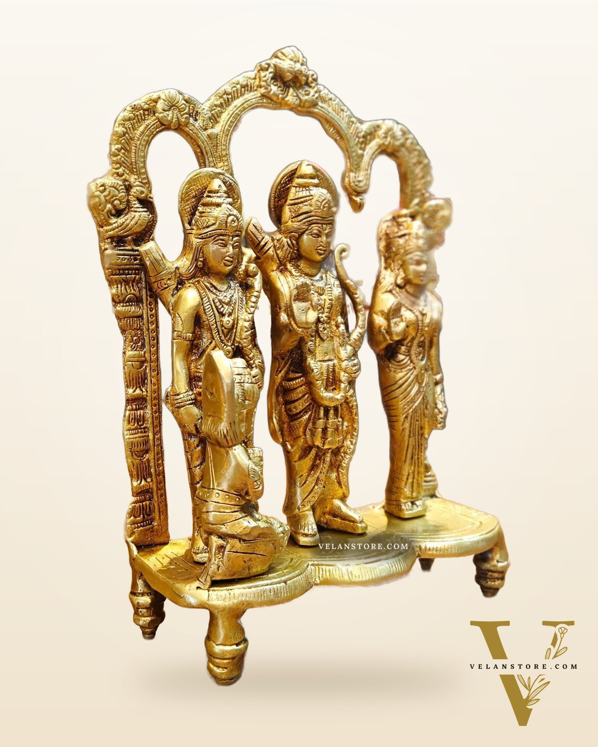 Exquisite Brass Ram Darbar idol 11 Inch