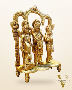Exquisite Brass Ram Darbar idol 11 Inch