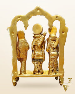 Exquisite Brass Ram Darbar idol 11 Inch
