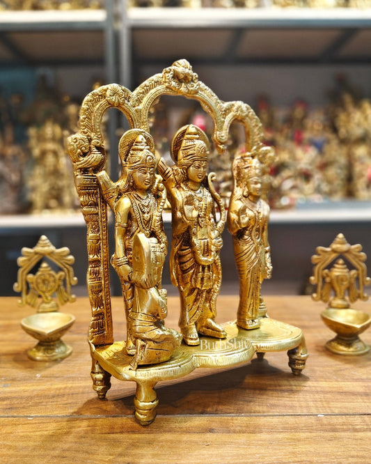 Exquisite Brass Ram Darbar idol 11 Inch