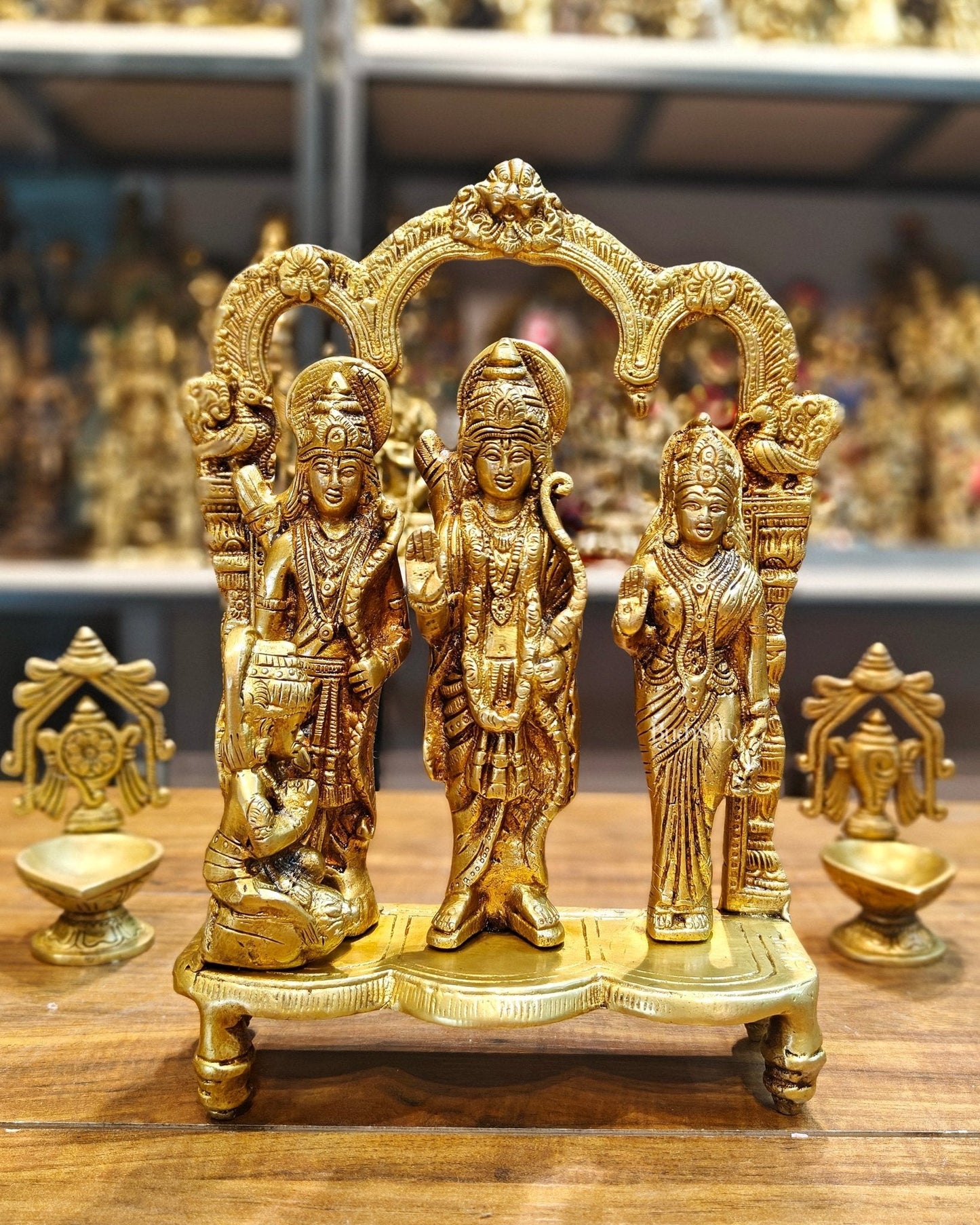 Exquisite Brass Ram Darbar idol 11 Inch