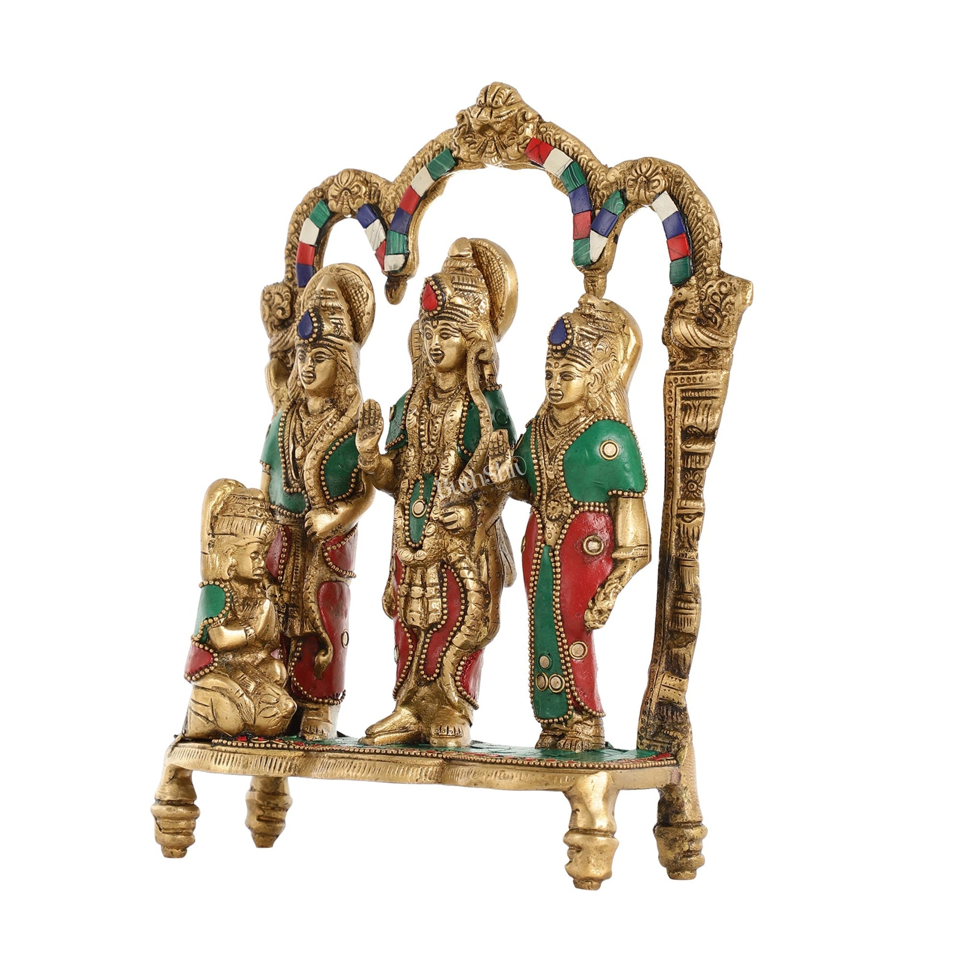 Exquisite Brass Ram Darbar idol 11 Inch