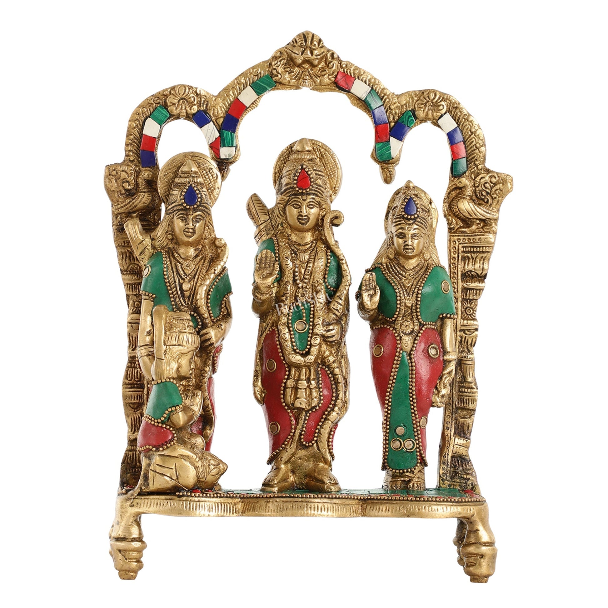 Exquisite Brass Ram Darbar idol 11 Inch