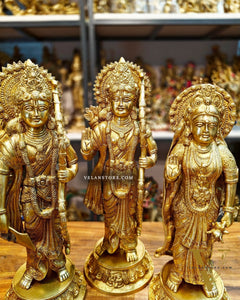 Exquisite Brass Ram Darbar Idols Set - 16"