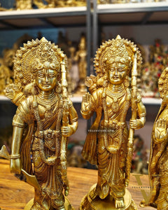 Exquisite Brass Ram Darbar Idols Set - 16"