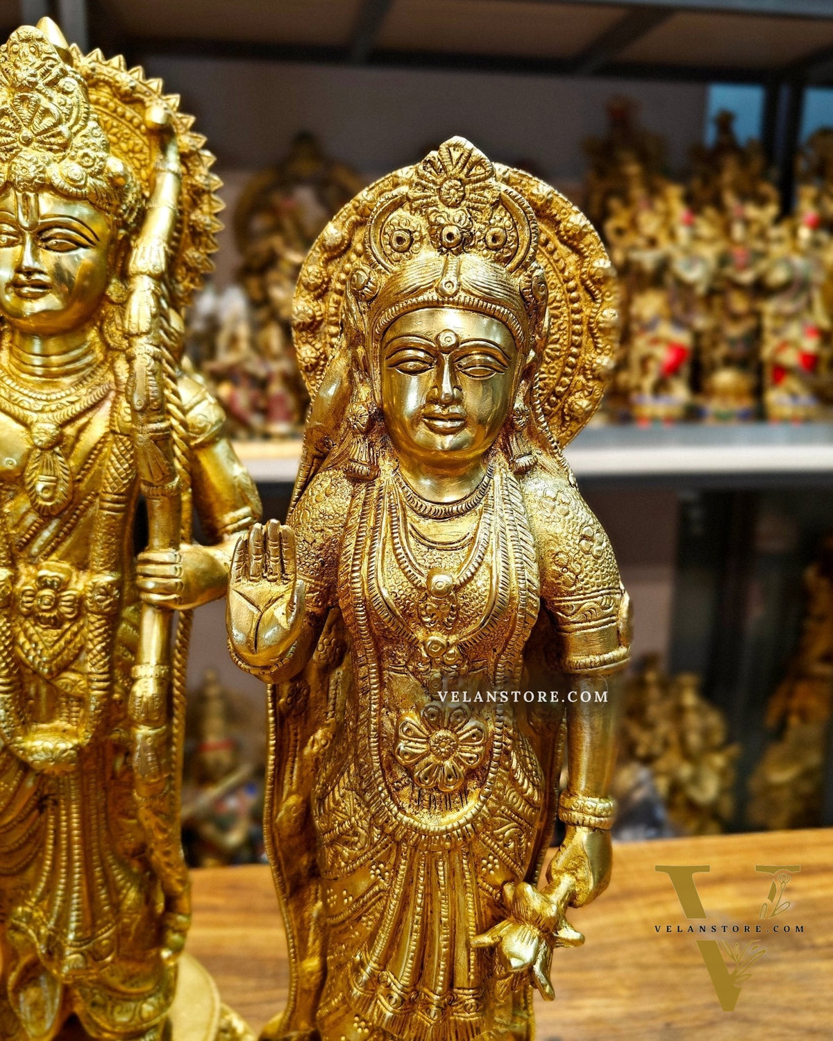Exquisite Brass Ram Darbar Idols Set - 16"