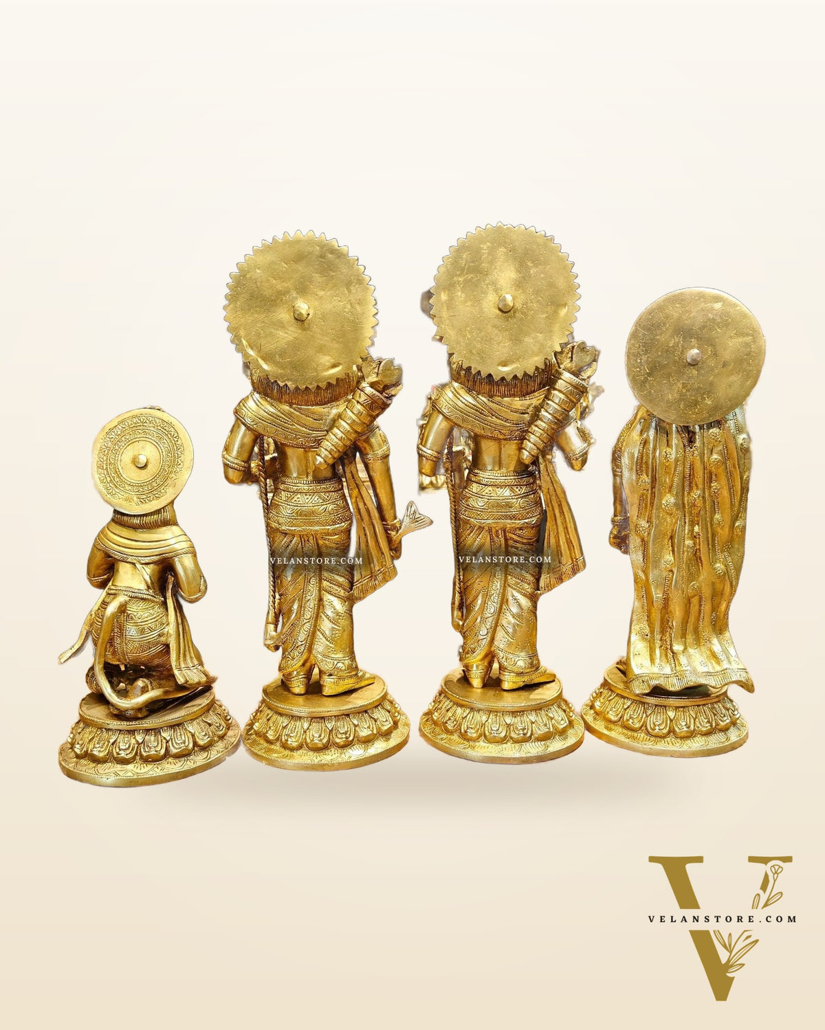 Exquisite Brass Ram Darbar Idols Set - 16"