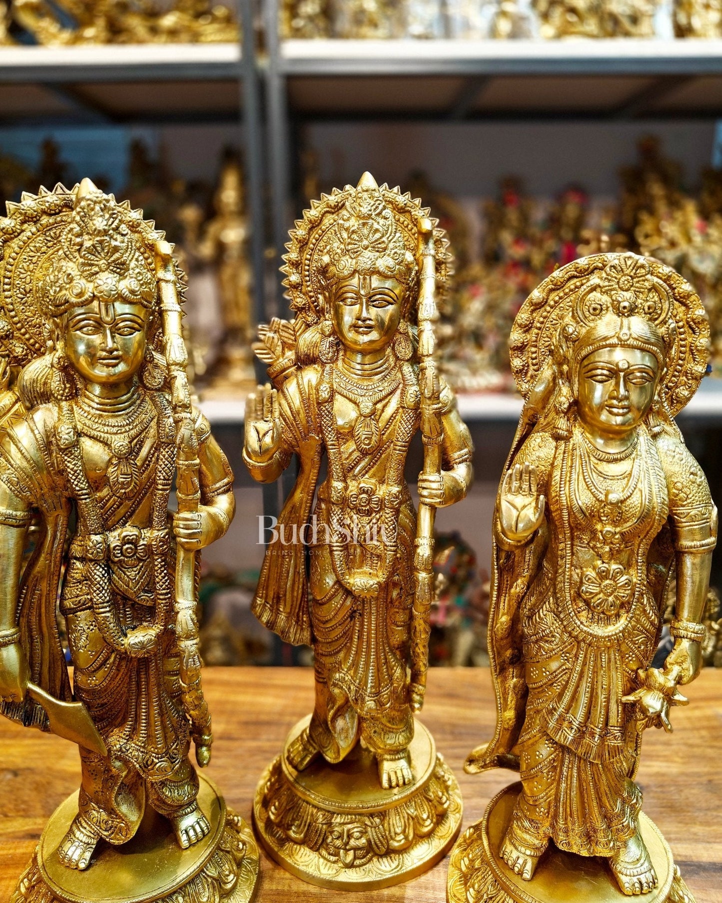 Exquisite Brass Ram Darbar Idols Set - 16"