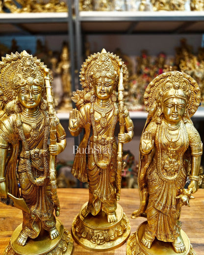 Exquisite Brass Ram Darbar Idols Set - 16"