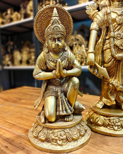 Exquisite Brass Ram Darbar Idols Set - 16"