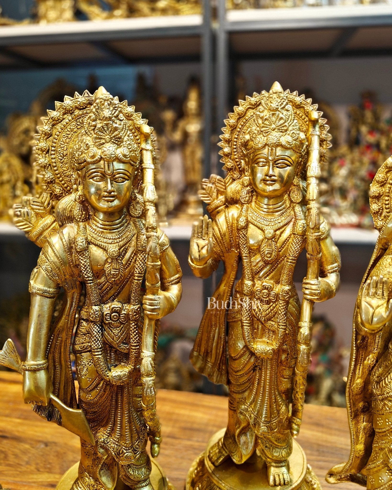 Exquisite Brass Ram Darbar Idols Set - 16"