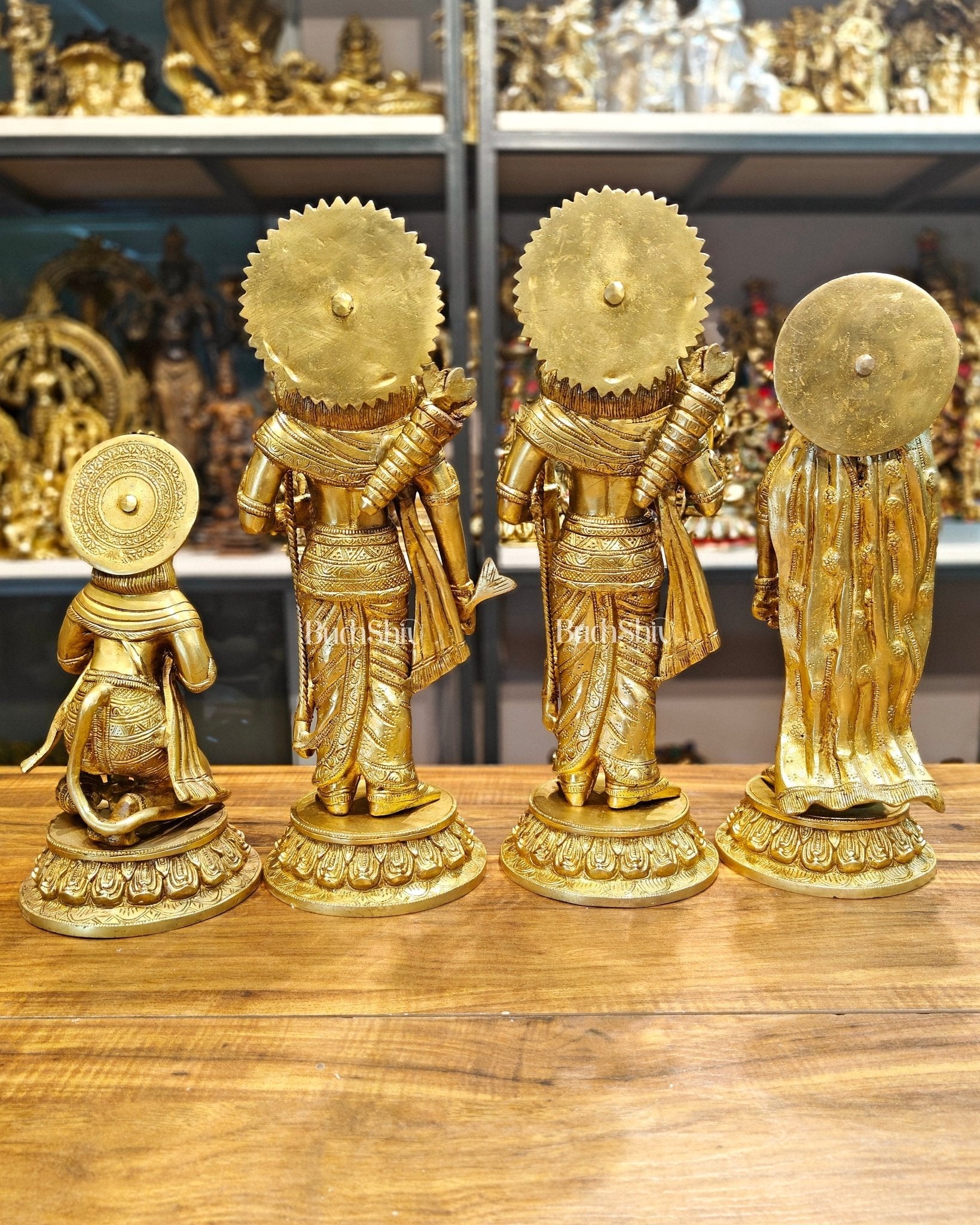 Exquisite Brass Ram Darbar Idols Set - 16"