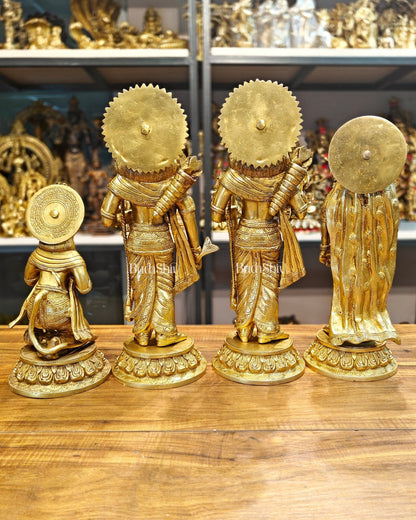 Exquisite Brass Ram Darbar Idols Set - 16"