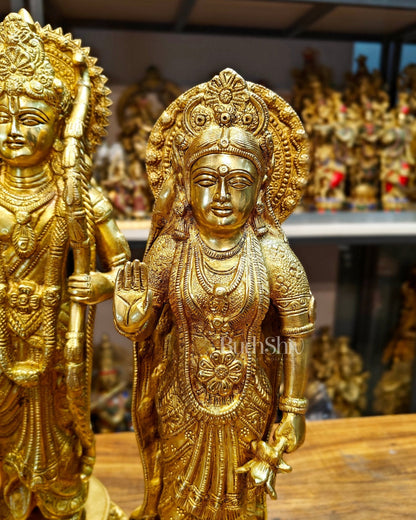 Exquisite Brass Ram Darbar Idols Set - 16"