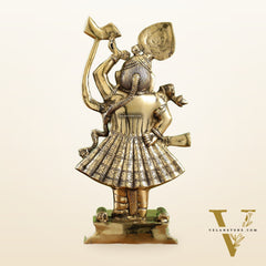 Exquisite Brass Shreenath ji Murti - 18 Inch