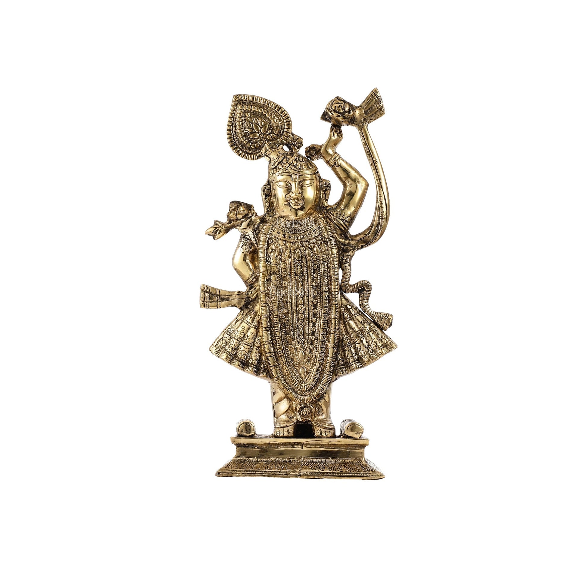 Exquisite Brass Shreenath ji Murti - 18 Inch