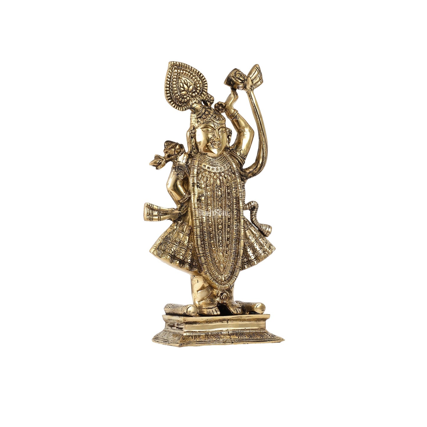 Exquisite Brass Shreenath ji Murti - 18 Inch
