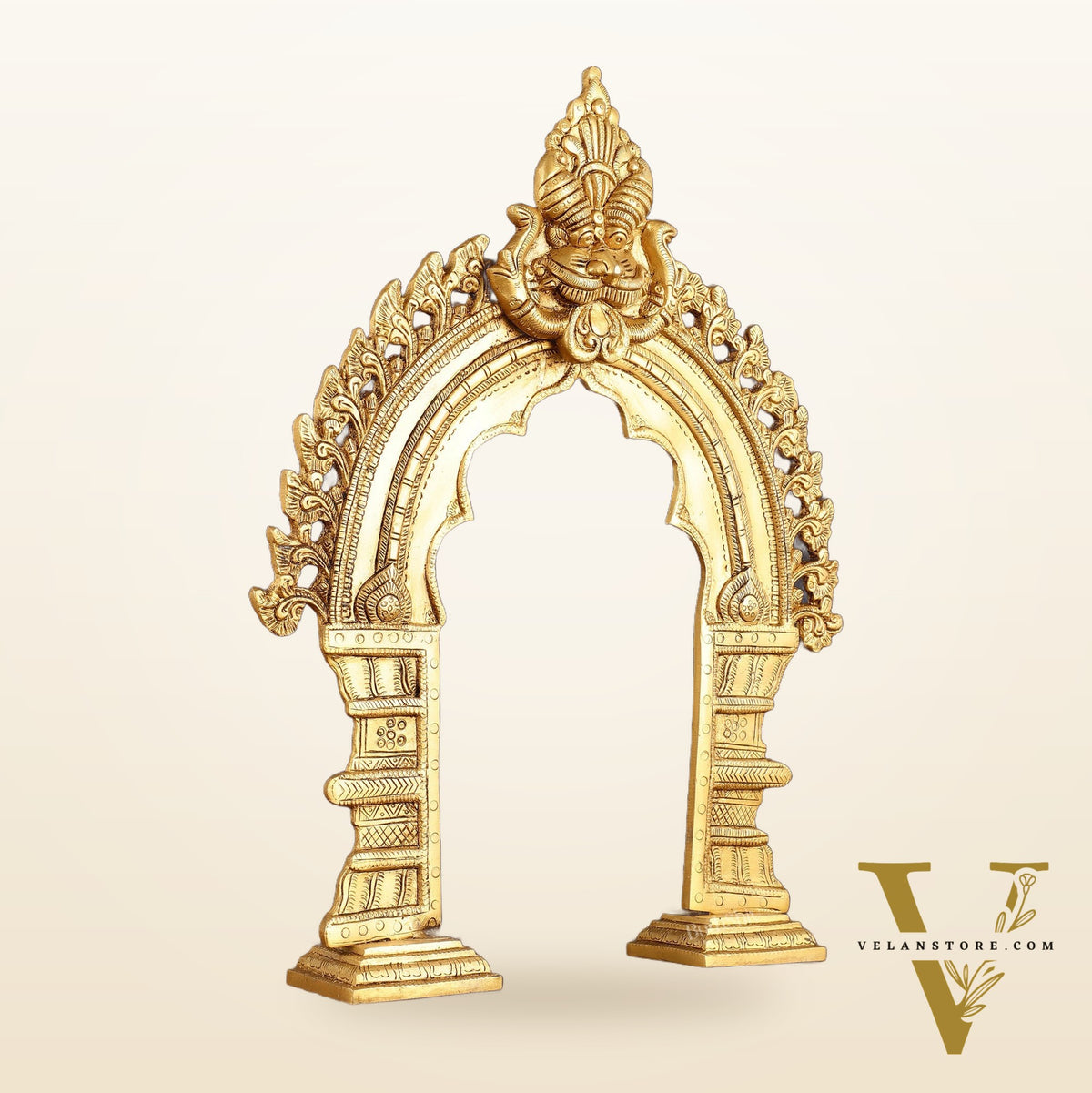 Exquisite Brass Standing Prabhavali Arch Frame 17 inch