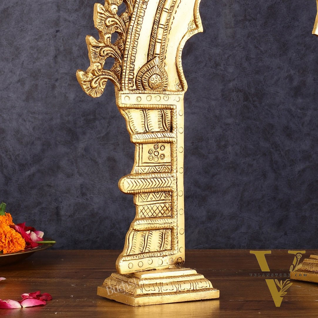 Exquisite Brass Standing Prabhavali Arch Frame 17 inch