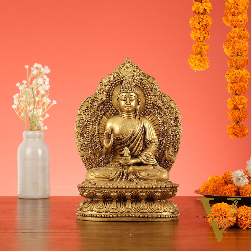 Exquisite Brass Superfine Buddha Statue | 10.5"