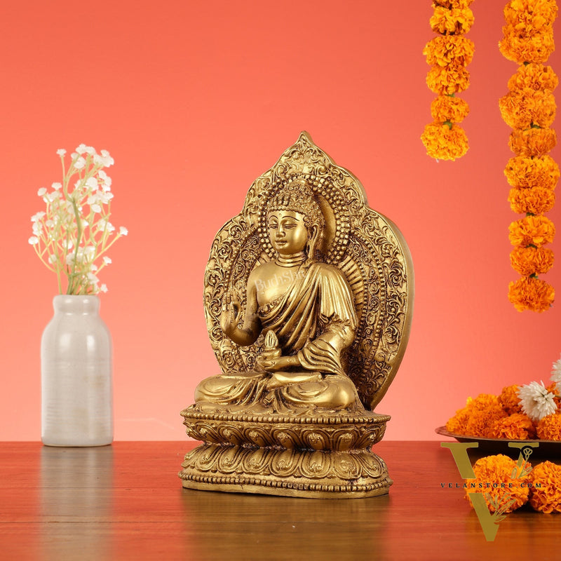Exquisite Brass Superfine Buddha Statue | 10.5"