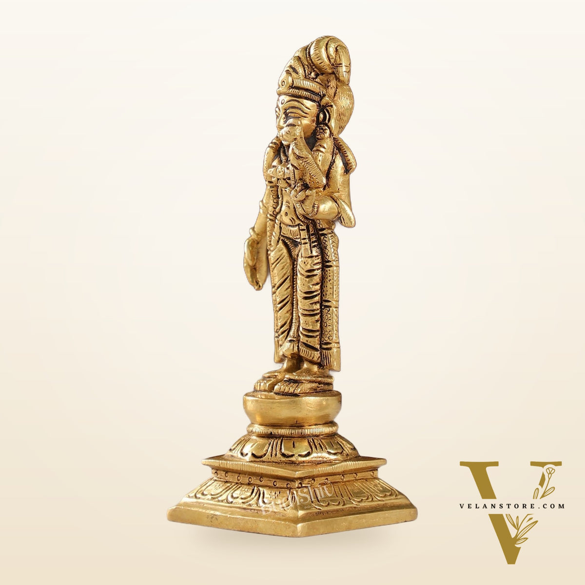 Exquisite Brass Superfine Goddess Andal/godadevi Statue | 6" Height |