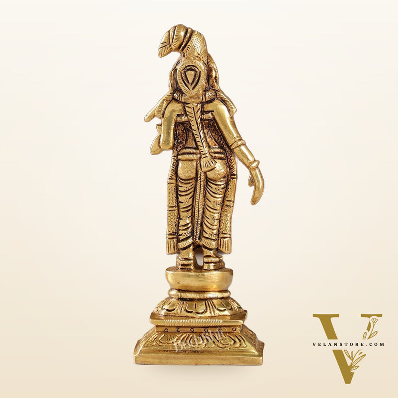 Exquisite Brass Superfine Goddess Andal/godadevi Statue | 6" Height |