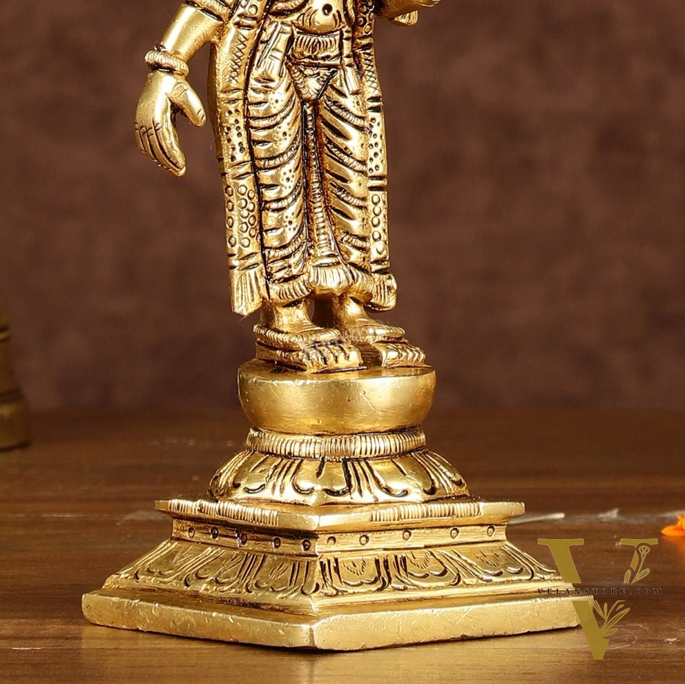 Exquisite Brass Superfine Goddess Andal/godadevi Statue | 6" Height |