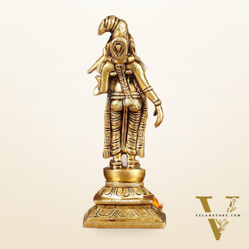 Exquisite Brass Superfine Goddess Andal/godadevi Statue | 6" Height |