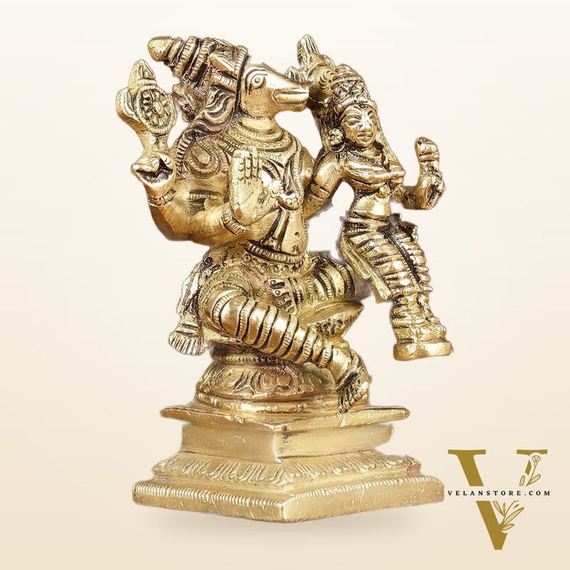 Exquisite Brass Varaha Lakshmi Idol | Height: 4 inch