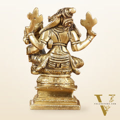 Exquisite Brass Varaha Lakshmi Idol | Height: 4 inch
