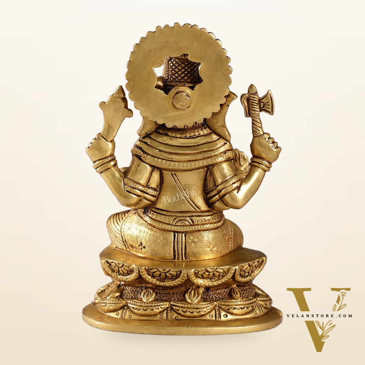 Exquisite Handcrafted Brass Ganesha Statue | Height 7 inches