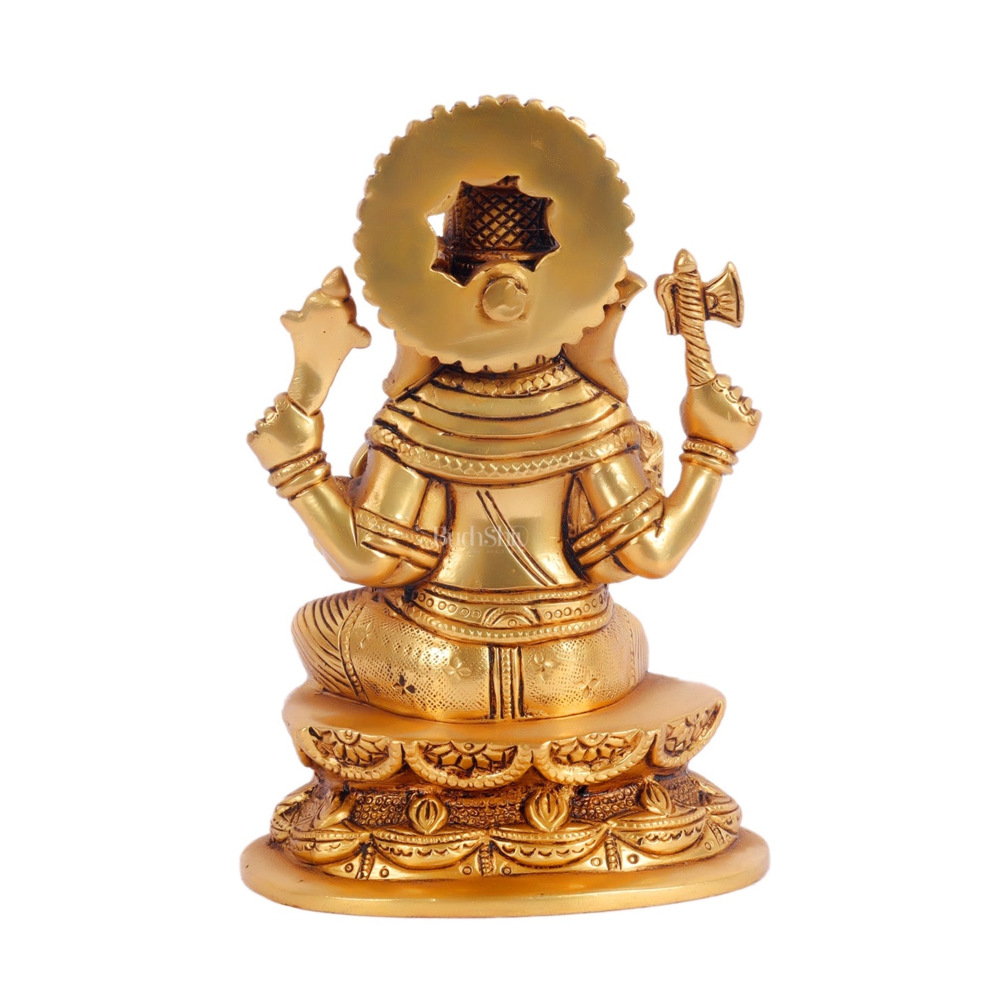 Handcrafted Brass Ganesha Statue 7"