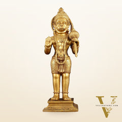 Exquisite Handcrafted Brass Lord Hanuman Statue - 23" Aashirwaad Mudra