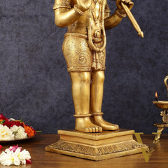 Exquisite Handcrafted Brass Lord Hanuman Statue - 23" Aashirwaad Mudra