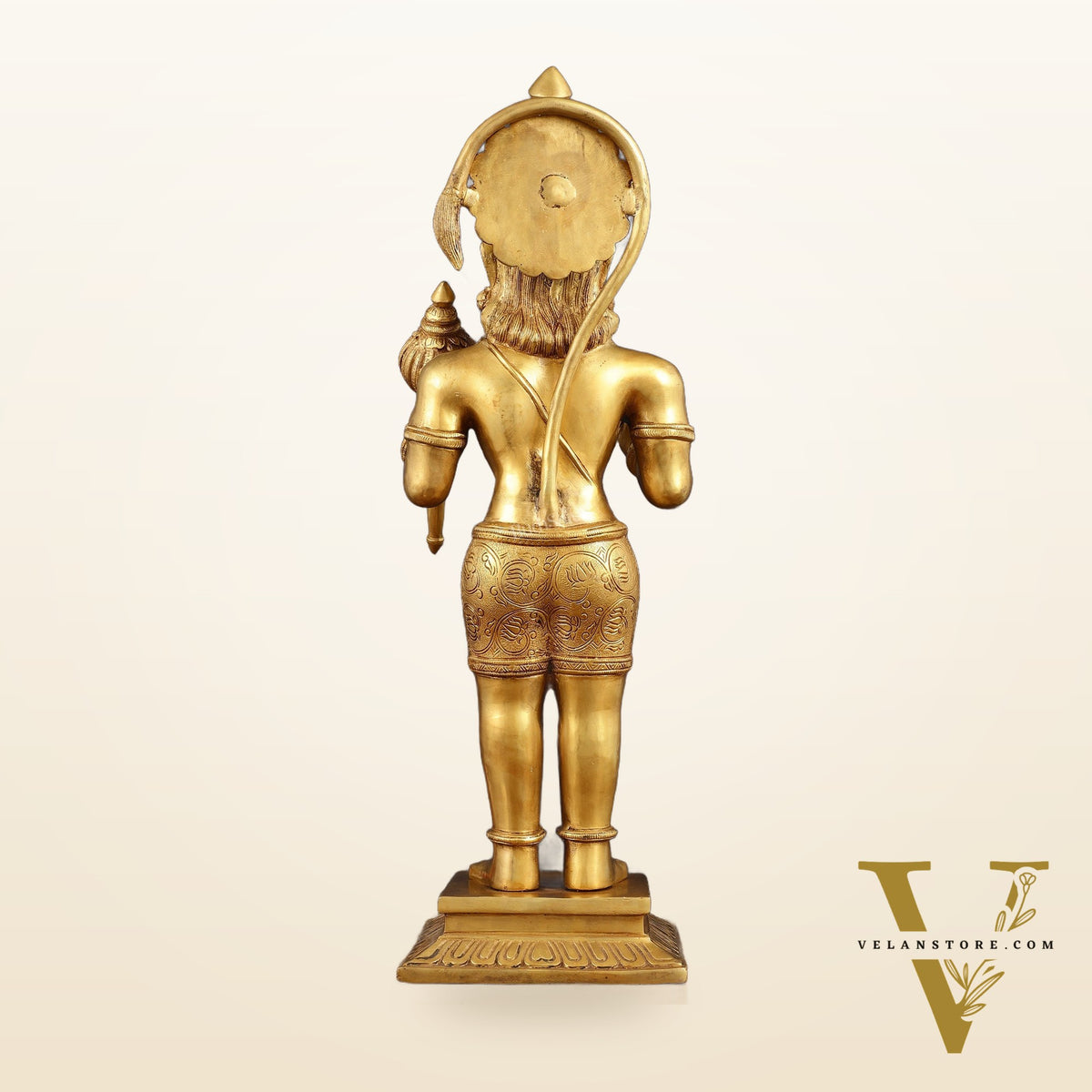 Exquisite Handcrafted Brass Lord Hanuman Statue - 23" Aashirwaad Mudra