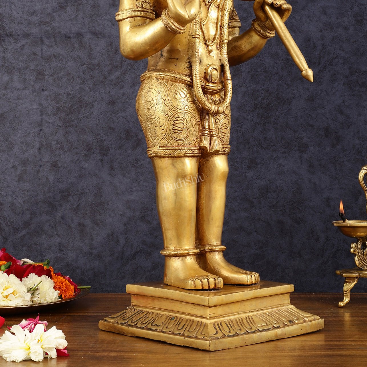 Exquisite Handcrafted Brass Lord Hanuman Statue - 23" Aashirwaad Mudra