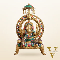 Exquisite Handcrafted Lord Ganesha Statue -  18 inch