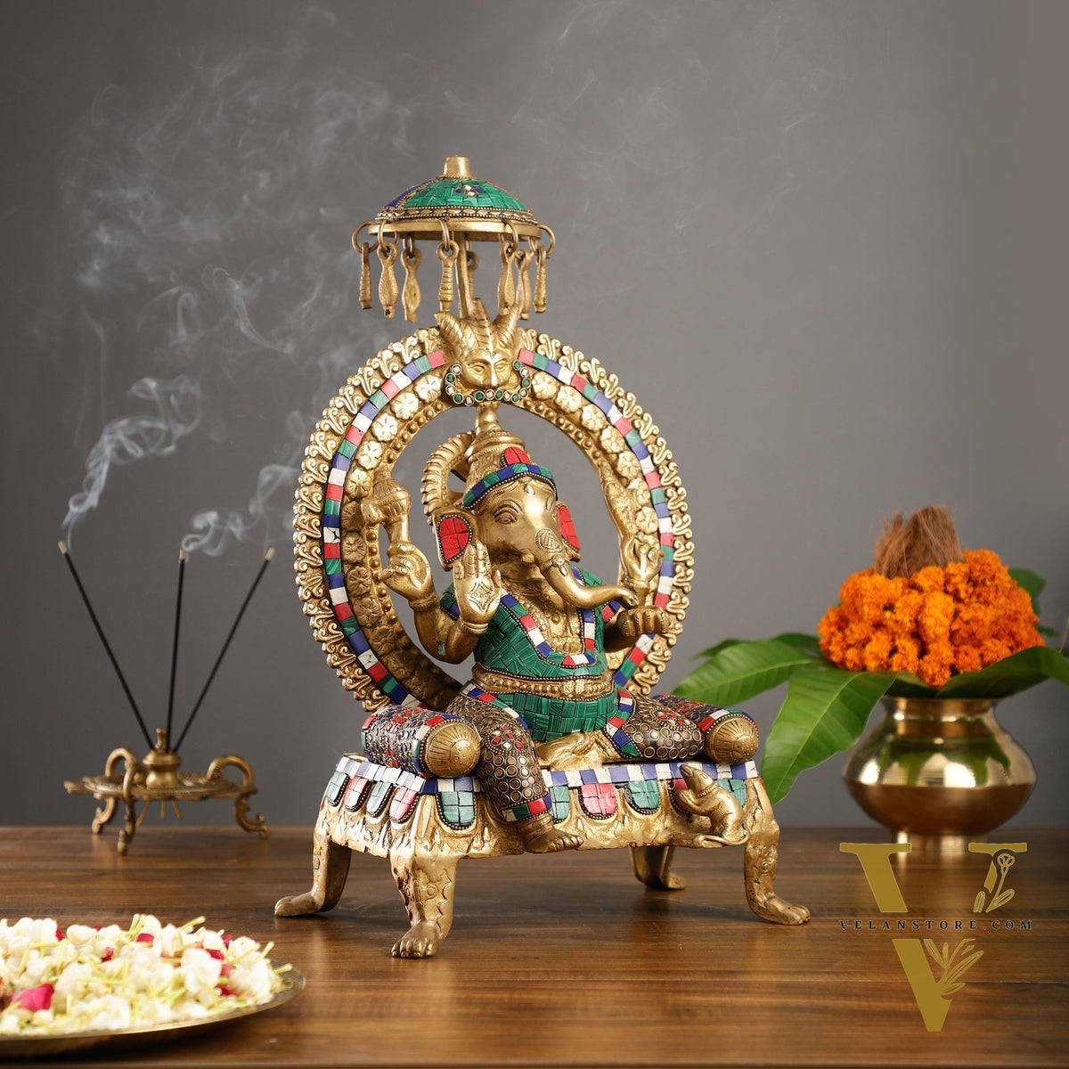 Exquisite Handcrafted Lord Ganesha Statue -  18 inch
