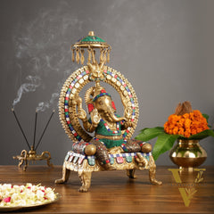 Exquisite Handcrafted Lord Ganesha Statue -  18 inch