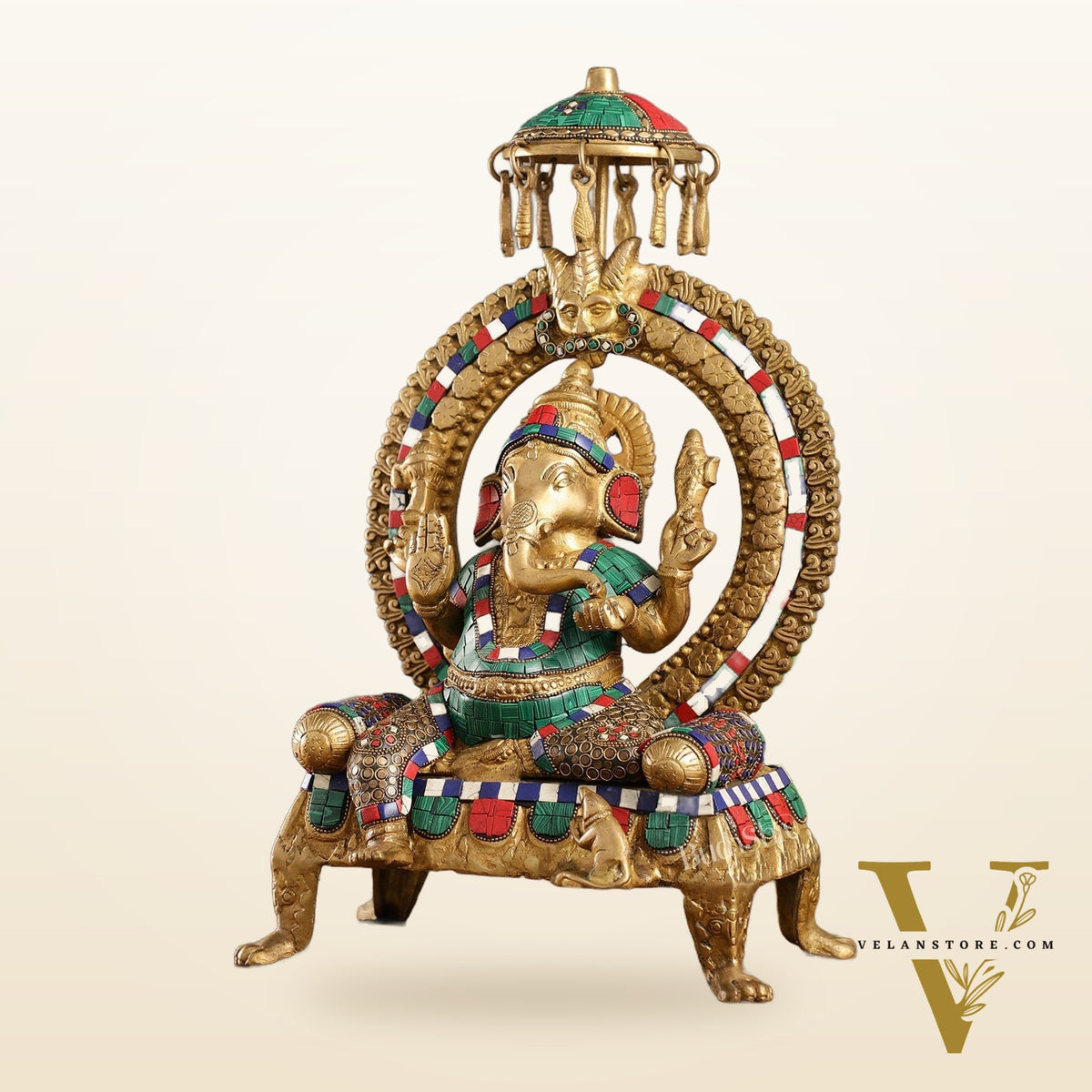 Exquisite Handcrafted Lord Ganesha Statue -  18 inch